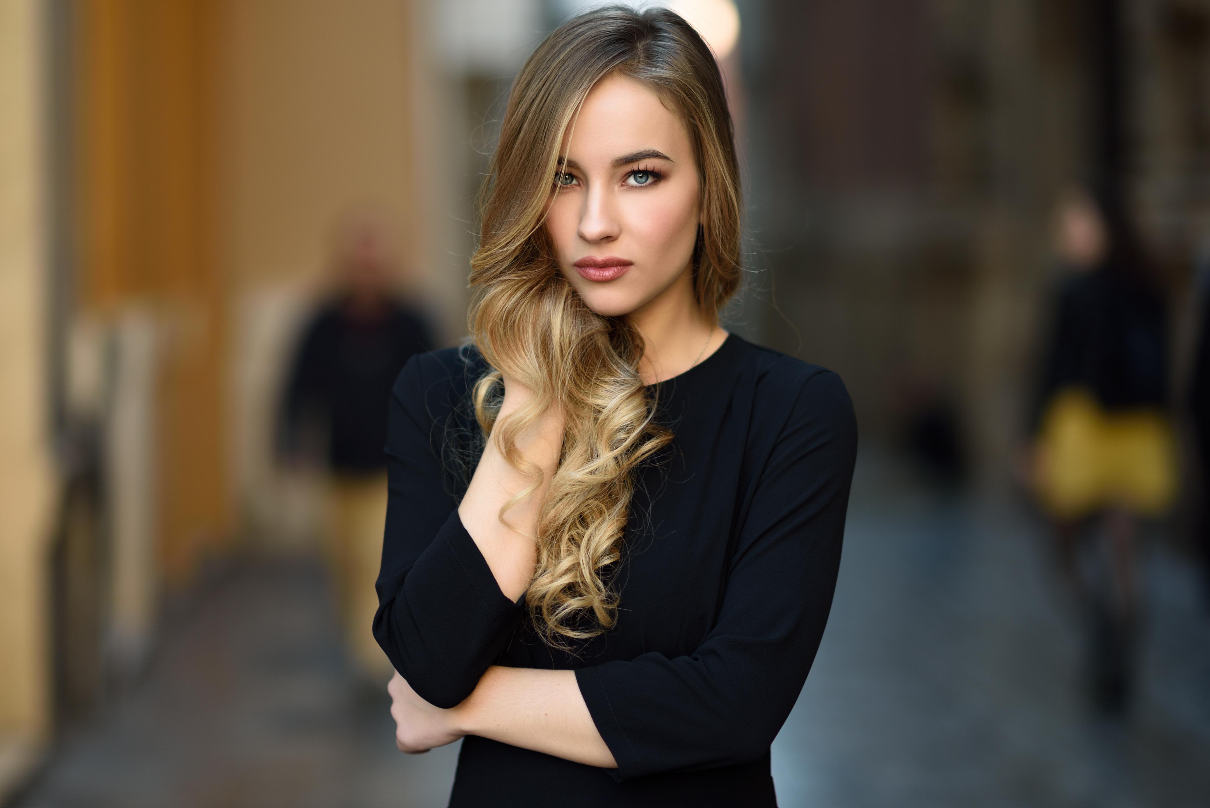 Glamorous styled hair model representing Attitude Luxury Hair and Beauty