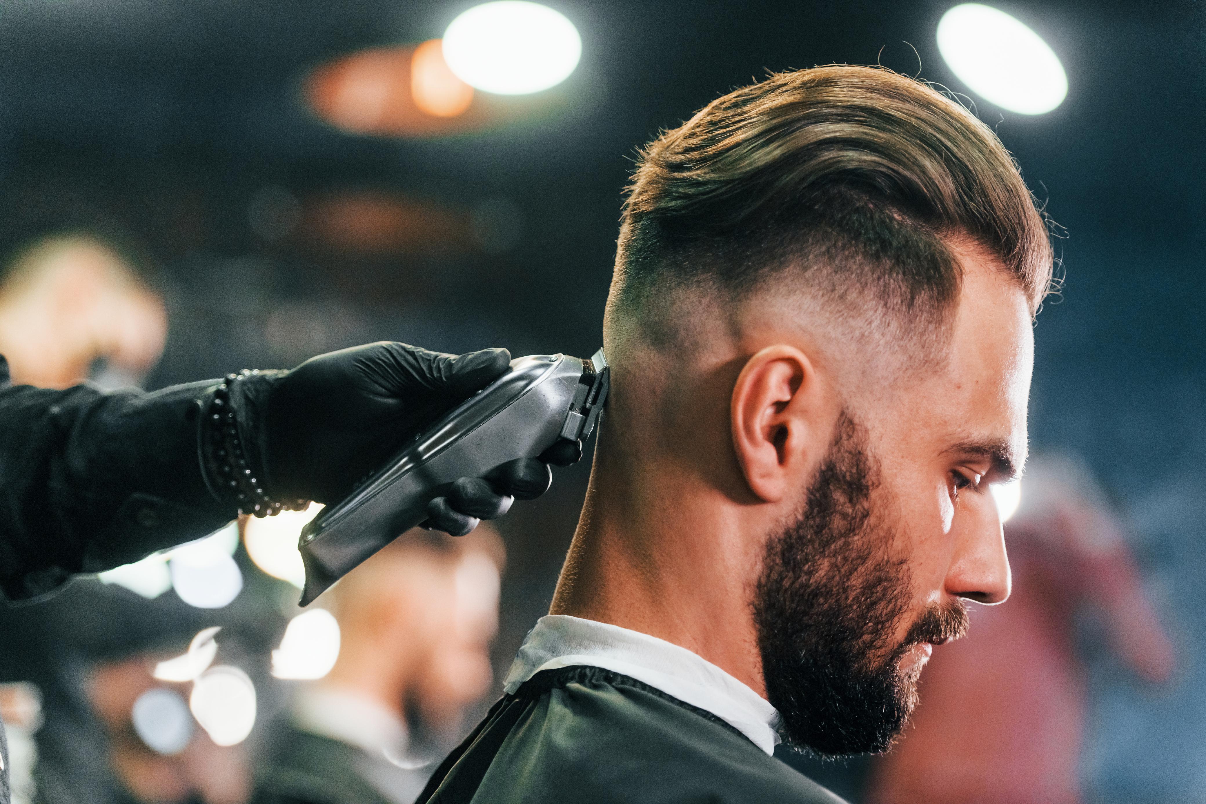 Mens skin fade haircut
